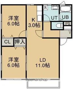 ライフタウンズ【1階】の間取り